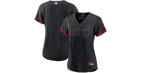 cincinnati reds nike 2023 city connect replica jersey - black|nike reds jersey.